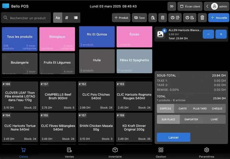 BelloPOS screenshot