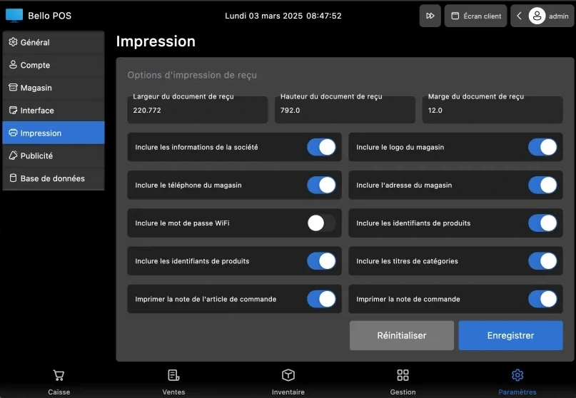 BelloPOS screenshot